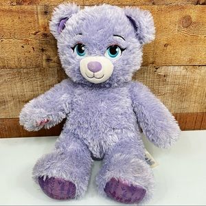 Build a Bear Purple Frozen Anna Bear Plush Stuffed Toy